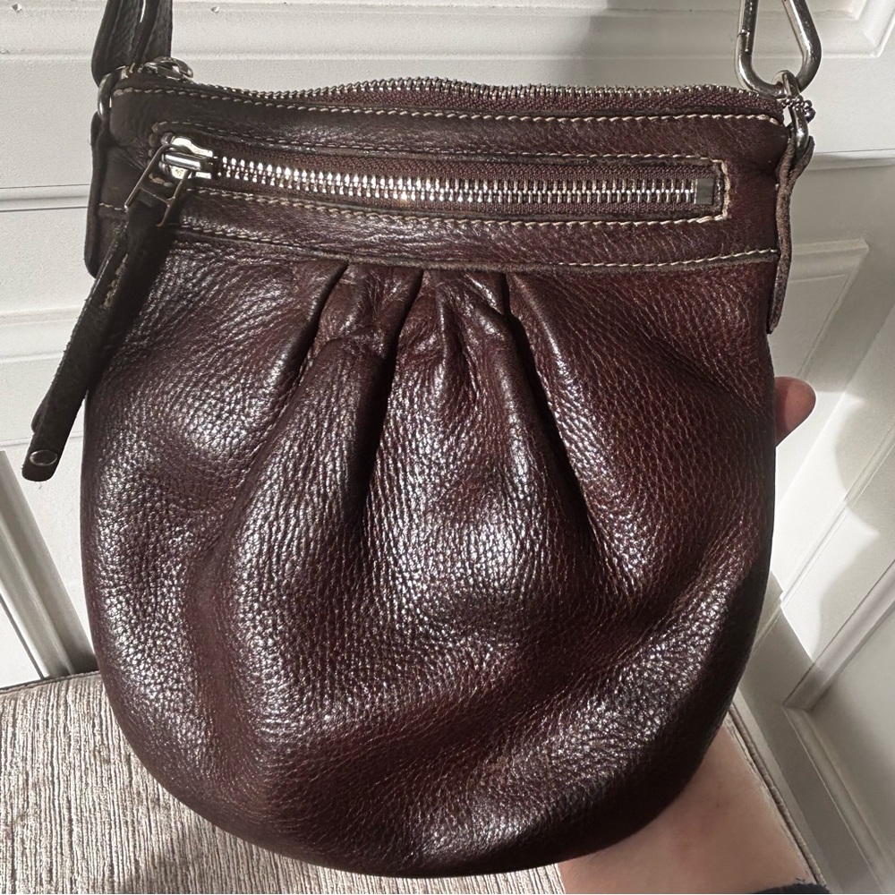 Roots Olivia Hobo Bag – Genuine Leather Brown